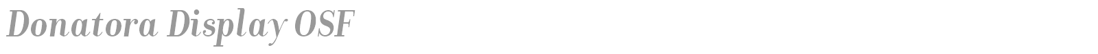 Donatora Display OSF font preview